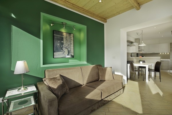 La zona giorno Appartamenti Villa Prafiori