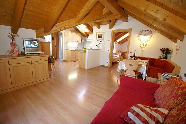 La zona giorno Residence Craizer
