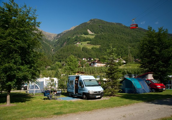 Foto Außenansicht Campingplatz Passeier-Tal Meran
