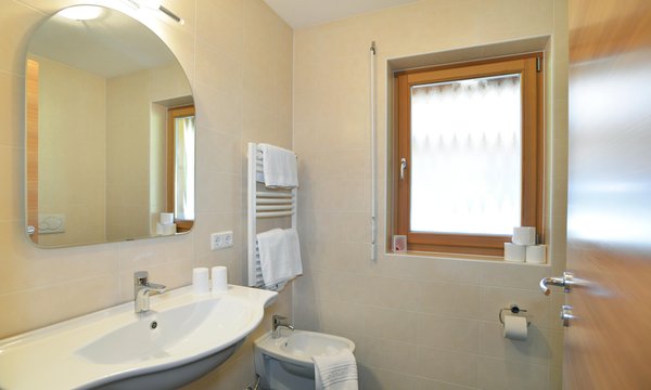 Foto del bagno Appartamenti in agriturismo Roderhof