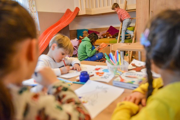 The children's play room Italian ski and snowboard school S. Vigilio di Marebbe