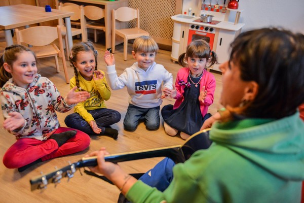 The children's play room Italian ski and snowboard school S. Vigilio di Marebbe