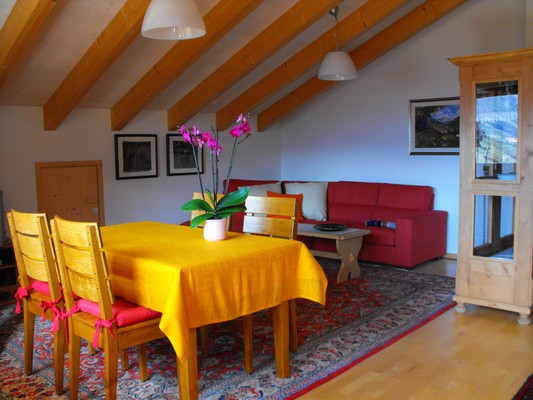 Der Wohnraum Ferienwohnungen auf dem Bauernhof Weingut Eberlehof