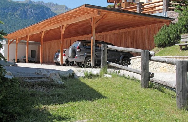 The car park Dolomites Apartments Ciasa Vally