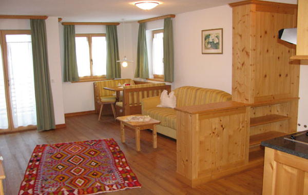 La zona giorno Residence Rosarela