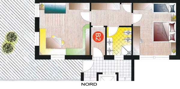 The floor plan Residence Badia