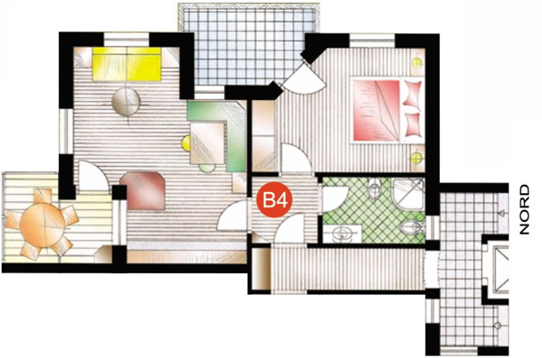 The floor plan Residence Badia
