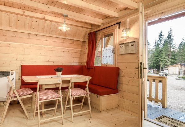La zona giorno Residence Camping Sass Dlacia