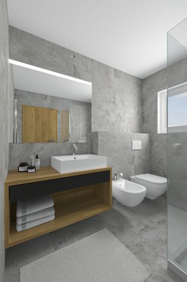 Photo of the bathroom Dolomites Garden Chalet Kristall