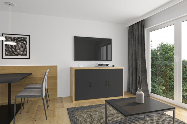 The living area Dolomites Garden Chalet Kristall