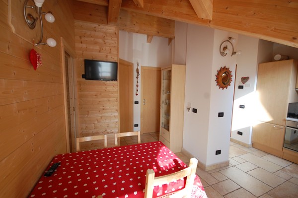 La zona giorno Appartamenti Chalet Alla Cascata