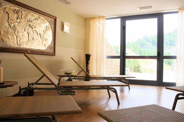 Photo of the wellness area Mountain Hut-Hotel Solander