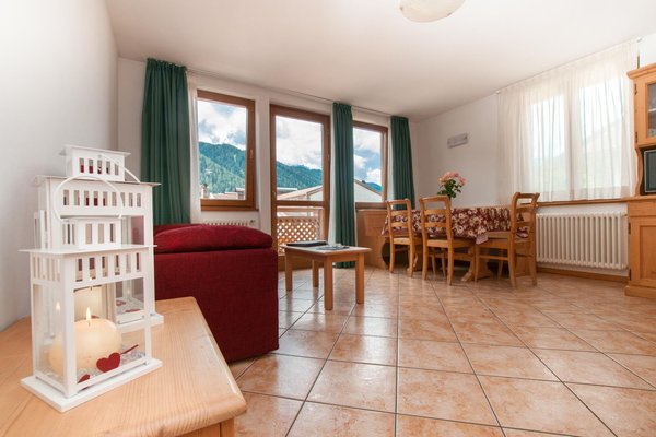 La zona giorno Hotel + Residence Val di Sole
