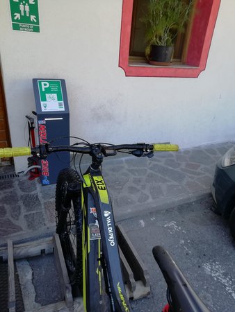 The bike storage