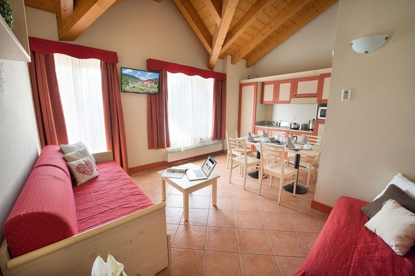 La zona giorno Adamello Resort - Residence 4 stelle