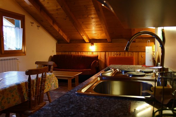 La zona giorno Chalet Presanella - Appartamenti 4 stelle