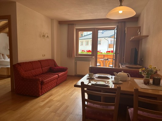 La zona giorno Residence Haus Aster