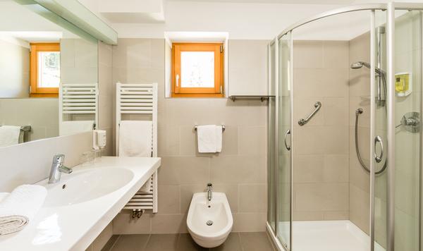 Foto del bagno Hotel Stefaner