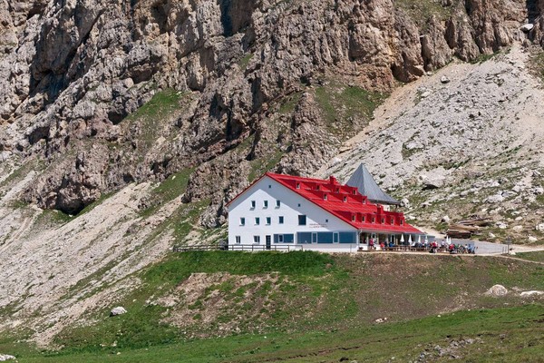 Lage Berghütte mit Zimmern Alpe di Tires - Tierser Alpl Tiers