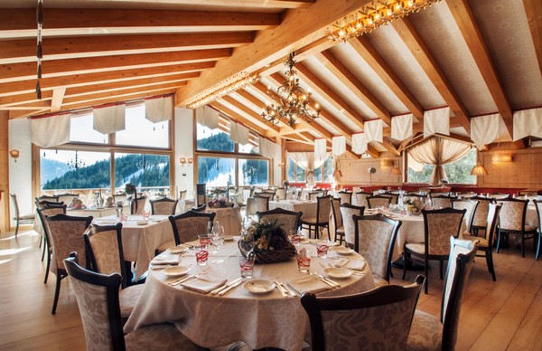 Il ristorante Madonna di Campiglio Cristal Palace