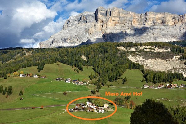 La posizione Appartamenti Agriturismo Anví Badia - San Leonardo
