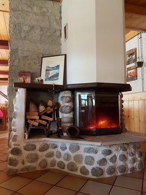 The common areas Mountain hut with rooms Stella Alpina