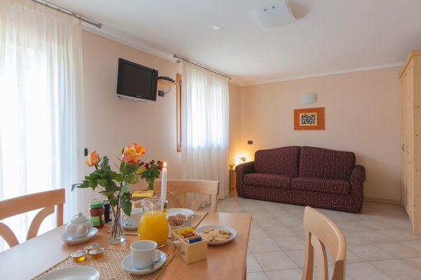 La zona giorno Raggio di Luce - Garni-Hotel + Appartamenti 4 stelle