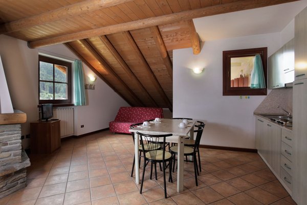 La zona giorno Al Maniero - Residence 3 stelle