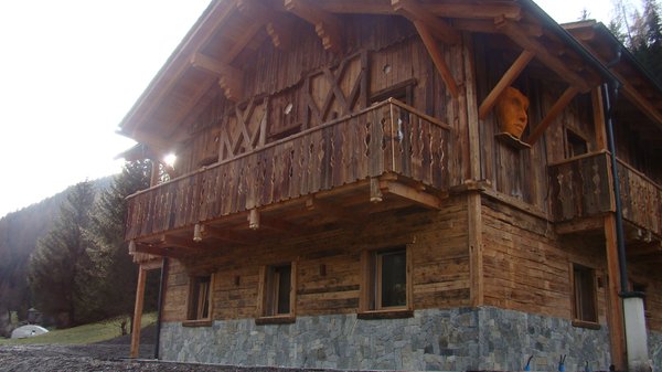 Photo exteriors in summer Alpine Mountain Chalet