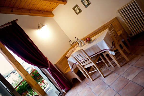 La zona giorno B&B + Appartamenti in agriturismo Renetta