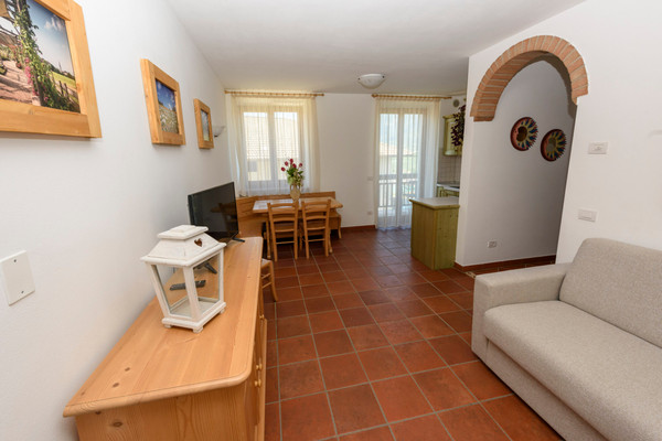 The living area Farmhouse B&B + Apartments La Pieve