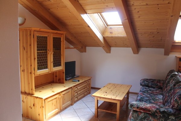 La zona giorno Appartamenti in agriturismo Mas da la Val