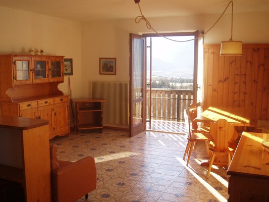 Der Wohnraum Ferienwohnungen auf dem Bauernhof Leonardelli Pio