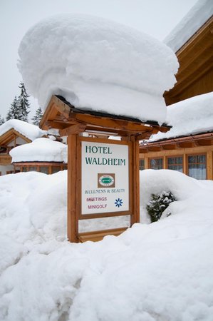 Foto Außenansicht im Winter Waldheim Resort & Spa