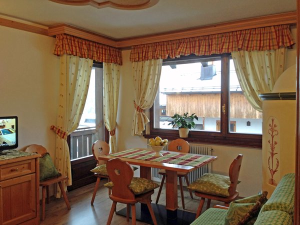 La zona giorno Residence Villa Ladinia