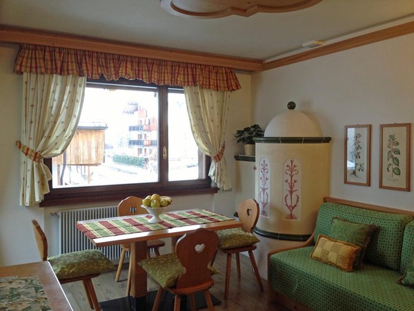 La zona giorno Residence Villa Ladinia