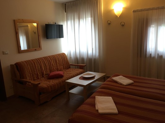 La zona giorno Hotel Trieste