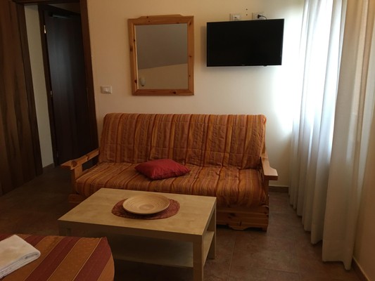 La zona giorno Hotel Trieste
