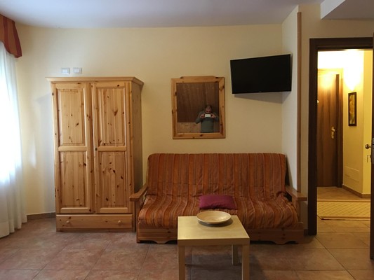 La zona giorno Hotel Trieste