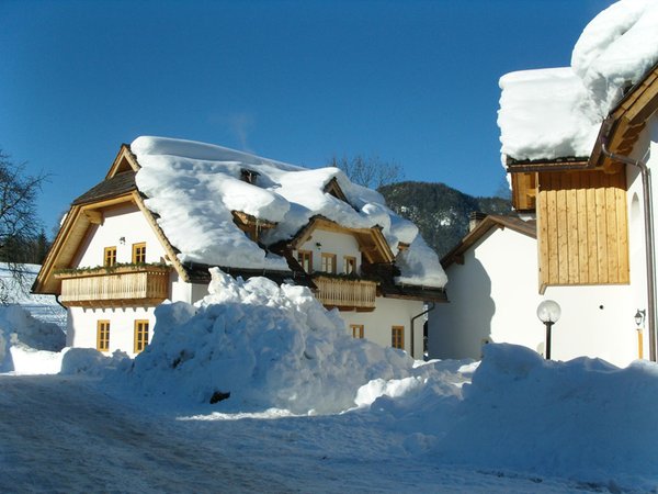 Foto invernale di presentazione Appartamenti Le Residenze di Rutte