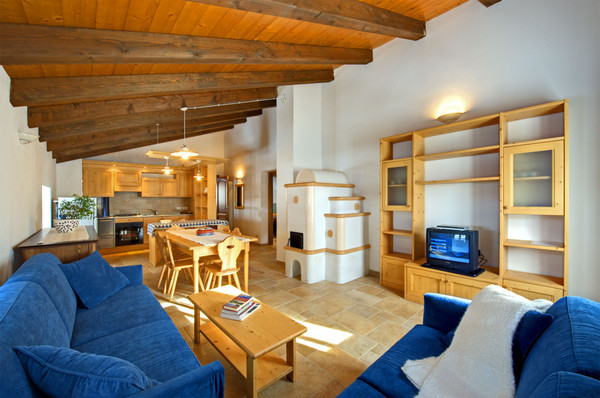 Der Wohnraum Hoteldorf Sauris