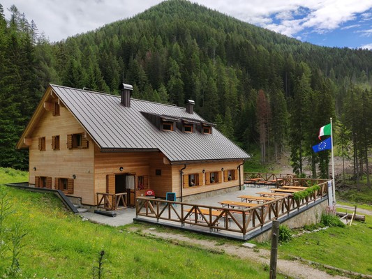 Foto esterno Rifugio con camere F.lli Nordio e Riccardo Deffar