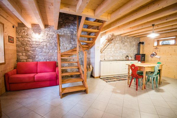 The living area Scattered hotel Lago di Barcis - Dolomiti Friulane