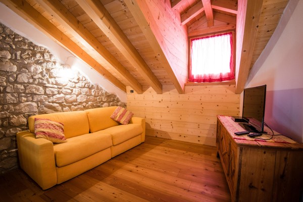 The living room Scattered hotel Lago di Barcis - Dolomiti Friulane