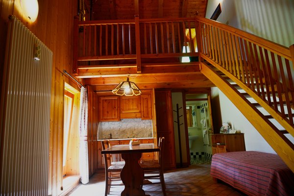 La zona giorno B&B + Appartamenti in agriturismo Pian dei Tass