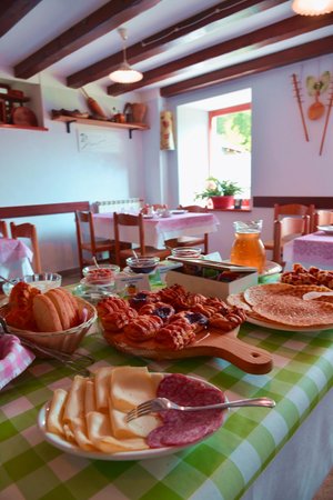 La colazione B&B + Appartamenti in agriturismo Pian dei Tass