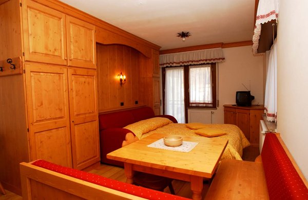 La zona giorno Residence Les Suites
