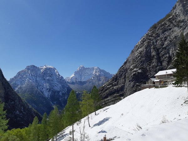Winter Präsentationsbild Berghütte Casera Mela