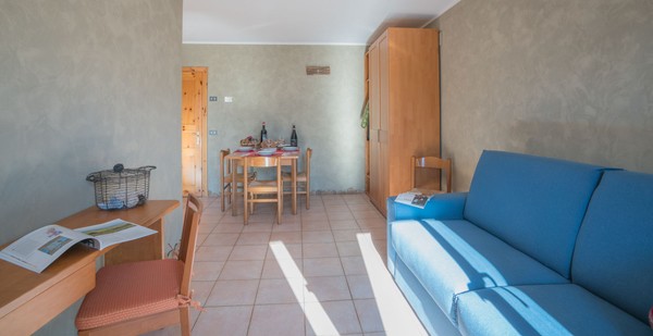 La zona giorno Residence Fior D'Alpe