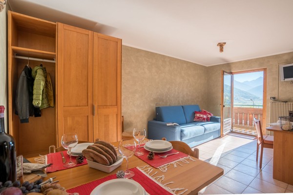La zona giorno Residence Fior D'Alpe